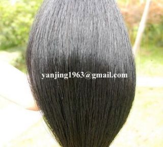   Black Real Horse Hair Tail Extension 1/2Lb 34 36 AQHA B2H w/FREE BAG