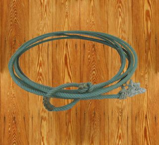 Western Cowboy Decor Used Lariat Lasso Rope With Rawhide Burner Hondo 