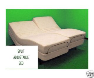 SPLIT CAL KING ELECTRIC ADJUSTABLE BEDS COMPLETE SET WITH MEMORY FOAM 
