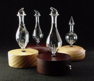 Professional Wood & Glass Aromatherapy Diffuser   Electric Ultrasonic 