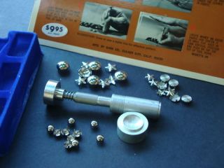 RIVET IN Stud & Nail Head setter Original 60s package   over 300 sold