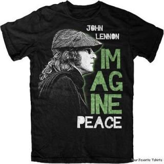 Licensed John Lennon Imagine Peace Adult Shirt S XXL