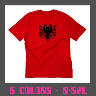 Albanian Eagle T shirt Albania Flag Kosovo Tirana Tee Shirt S 5XL