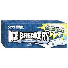 HERSHEYS ICE BREAKERS GUM COOL MINT 1 PACK   15 sticks ONE PACK ONLY