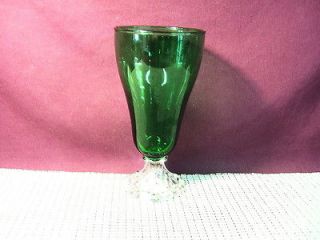 Vintage Anchor Hocking Burple Forest Green Iced Tea Glass