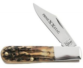 CASE XX KNIVES PRIME GENUINE STAG BARLOW 51009 1/2 LOCK KNIFE #58396 