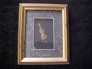 The Scribe & Scroll Small Framed Violin Very Nice