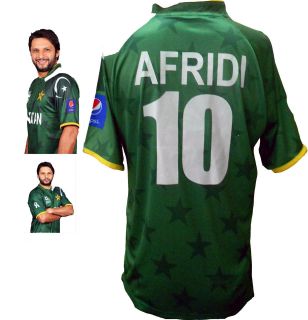 Official Pakistan Shahid Afridi 10 TwentyTwenty T20 World Cup 2012 