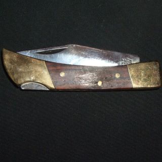 Crafted in PAKISTAN, 5.5 Stainless Steel, Brass & WOOD Folding Blade 