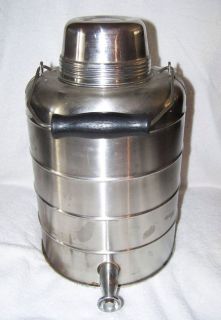 Vintage CARROLLTON MFG CO Metal THERMOS MODEL 441  1 GALLON Liquid 