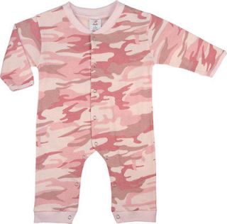 Baby Girl PINK CAMO BODYSUIT One Piece Infant Clothes Romper 67059 9 