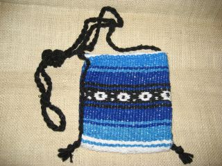   Purse/Hipp​ie Morral Colorful Woven Cotton Mexican Textile Art Small