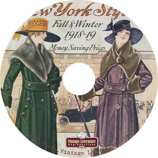 1918 New York Styles {Vintage} Fashion Catalog on CD