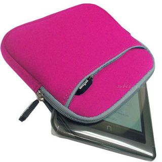 Pink Sleeve Case Cover Pouch Bag Zipper For  Kindle Fire Tablet 
