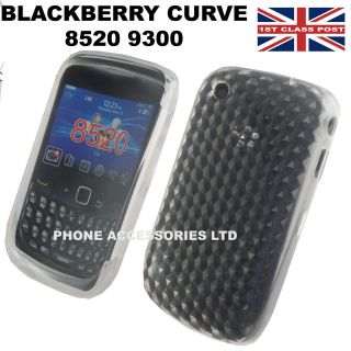 NEW STYLISH CLEAR GEL JELLY CHEAP CASE COVER FOR BLACKBERRY CURVE 8520 