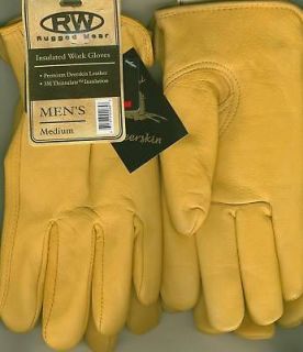   Fine Deerskin Winter Work/Drive Gloves 40g 3M Thinsulate Insulation