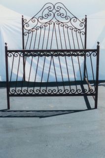New Wrought Iron Custom Hand Forged Dandelion Bed Frame
