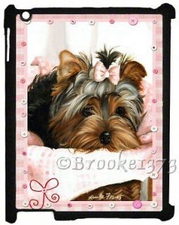 YORKIE iPAD2 snap on COVER Yorkshire Terrier print DOG ART painting