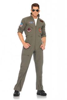 Top Gun Mens Flight Suit Adult Costume   Medium_Large