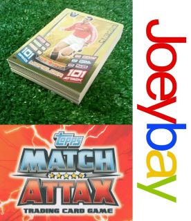 COMPLETE YOUR MATCH ATTAX 12/13 COLLECTION  CHOOSE FULL SET FROM MENU 