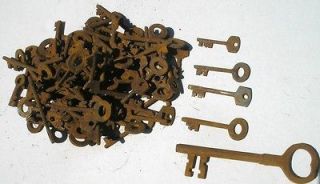 Lot 100 Antique Vintage Keys Circa 1800S Fr Ship