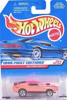 Hot Wheels 1998 First Editions Ford Mustang Mach 1 Orange