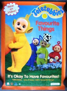 1999 TELETUBBIES Childrens Television TV Promo Poster Video CANADA
