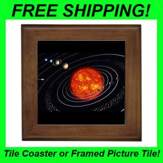 Solar System / Universe Design   Framed Picture Tile & Coaster  DD2050