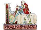 Jim Shore Heartwood Creek Santa With Jesus Plaque Love 4025624