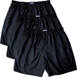 NEW Thai Silk Boxer Shorts / 3 Pairs / Black / 28 30 /Mens 
