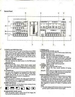 JVC KM 1200 Special Effects Generator Switcher Manual