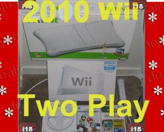 NEW NINTENDO WII GAME CONSOLE WII FIT MARIO KART BUNDLE