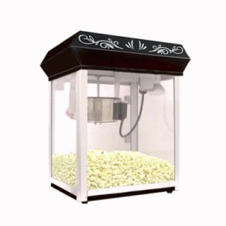 8oz Black Theater Style Tabletop Popcorn Popper Machine Maker PC8B