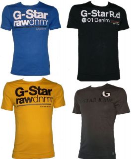 Mens G Star Raw Short Sleeve Crew Neck T Shirt/Top XS,S,M,L,XL,XXL 