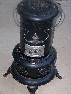 Black Round Vintage Kerosene Heater Stove
