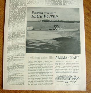 1962 Aluma Craft Hupp Ad Monaco 16 Foot