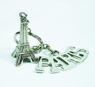 The Paris Eiffel Tower keychain key ring chain key fob