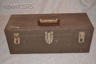 Vintage KENNEDY Heavy Duty Tool Box Chest w/Fold Out Tray, CS 19 7235 