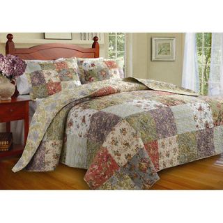   OVERSIZED ANTIQUE COUNTRY PATCHWORK BEDSPREAD QUILT NEW   KING SIZE