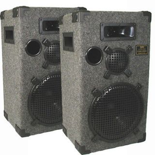 Pro Audio Karaoke PA DJ Speaker Pair New 12 Sub D1200C