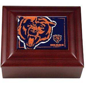 Very cool NFL Wood Keepsake Box (Chicago Bears) NEW Ships FREE