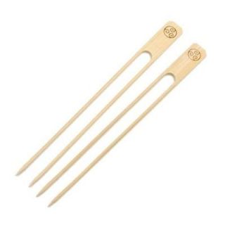RSVP Bamboo Double Skewers 25 ct BBQ Grilling Vegetable Meat Chicken 