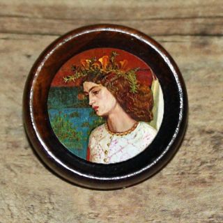   QUEEN GUINEVERE Camelot Alter Art Tie Tack or Ring or Brooch pin