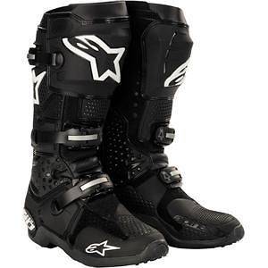 Alpinestars Tech 10 MX Boots/ Black/ Size 7,8,9,10,11,12​,13,&14