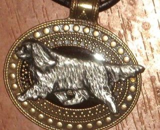 Cavalier King Charles gaiting Medallion Necklace~Dog Jewelry