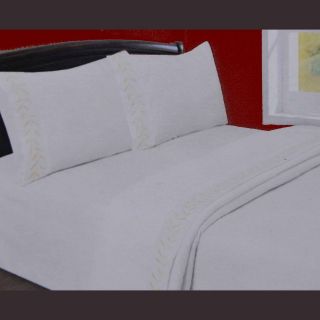 PIECE EMBROIDERED FITTED SHEET SET 10 DEEP POCKET KING SIZE