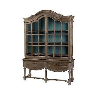 European Styled Kitchen Cupboard Display Cabinet China Hutch Cabinet 