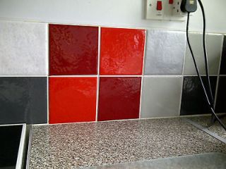 Ceramic Wall Tile Kitchen Bathroom Shower Vinyl Tile Cover Stickers