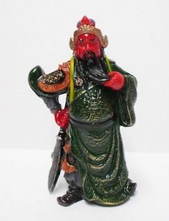 75 Color Chinese God Red Face Kuan Kung Kwan Kung Figure