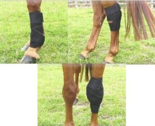 Pair Magnetic Therapy Horse/Pony Tendon,Knee,Ho​ck Boots